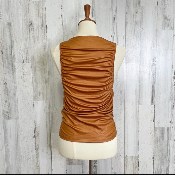 Free People Ride Along Ruched Crop Top medium - Picture 3 of 3